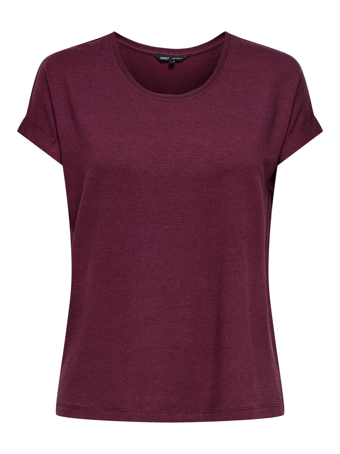 ONLMOSTER S/S O-NECK TOP NOOS JRS Mørkelilla
