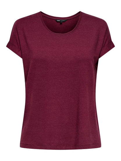 ONLMOSTER S/S O-NECK TOP NOOS JRS Mørkelilla