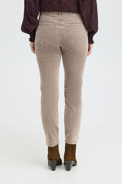 Pzfiba Hw Pant Skinny Leg Brun
