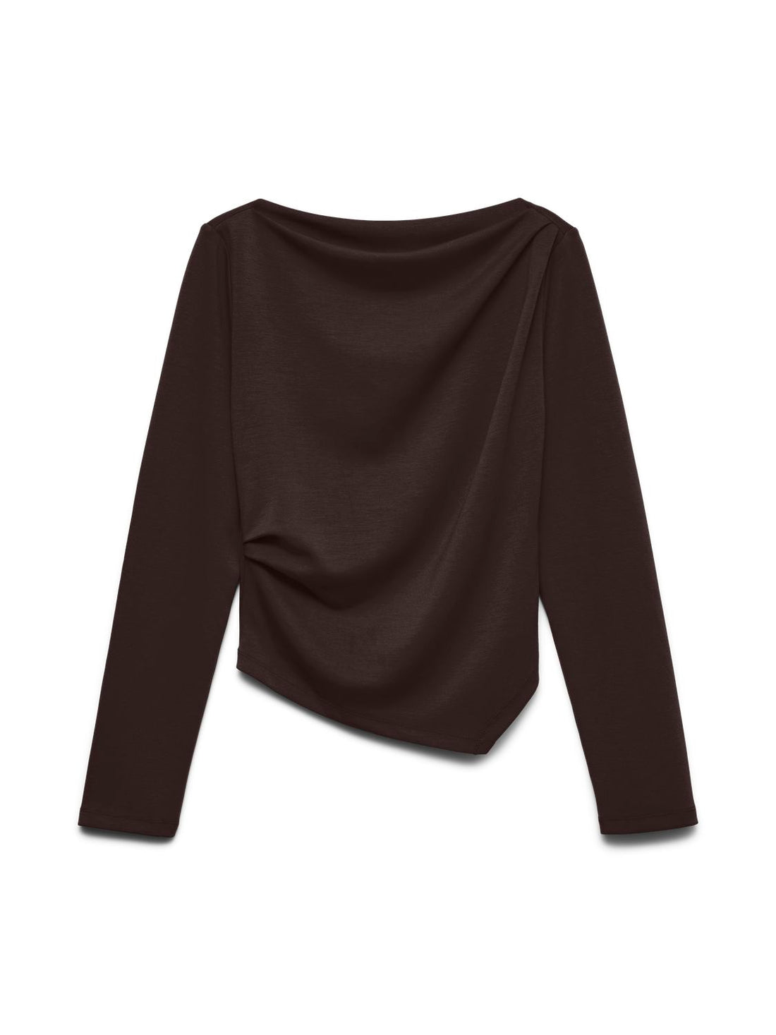 Vmmille Ls Boatneck Short Top Jrs Noos Brun