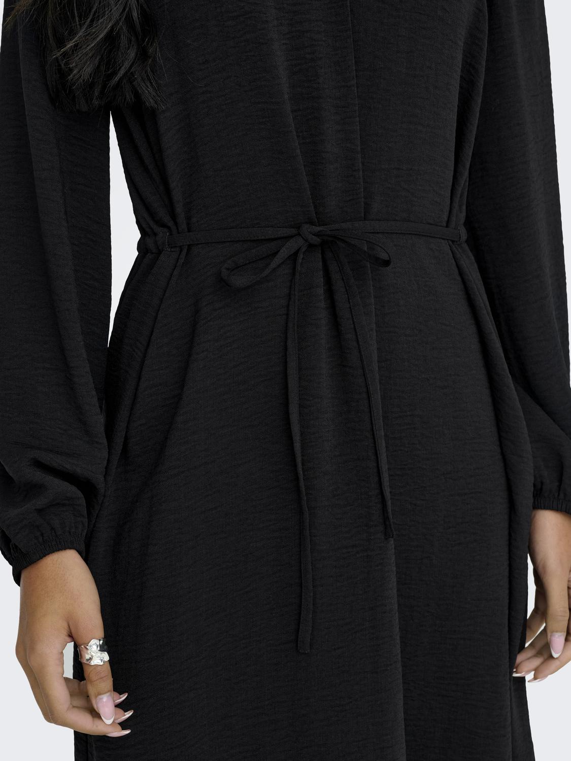 Jdydivya Life L/s Midi Dress Wvn Dia Sort