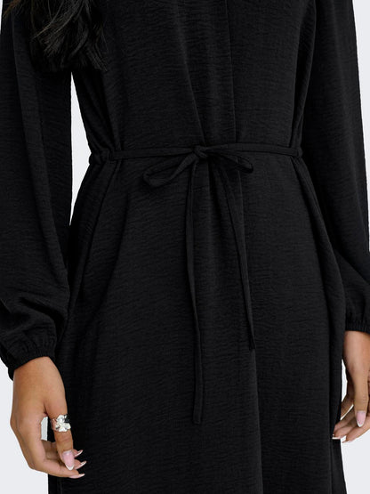 Jdydivya Life L/s Midi Dress Wvn Dia Sort