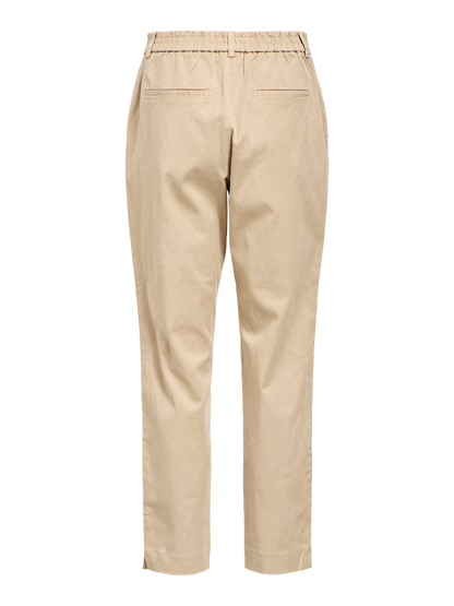 OBJMIA RE CHINO HW PANT NOOS Beige