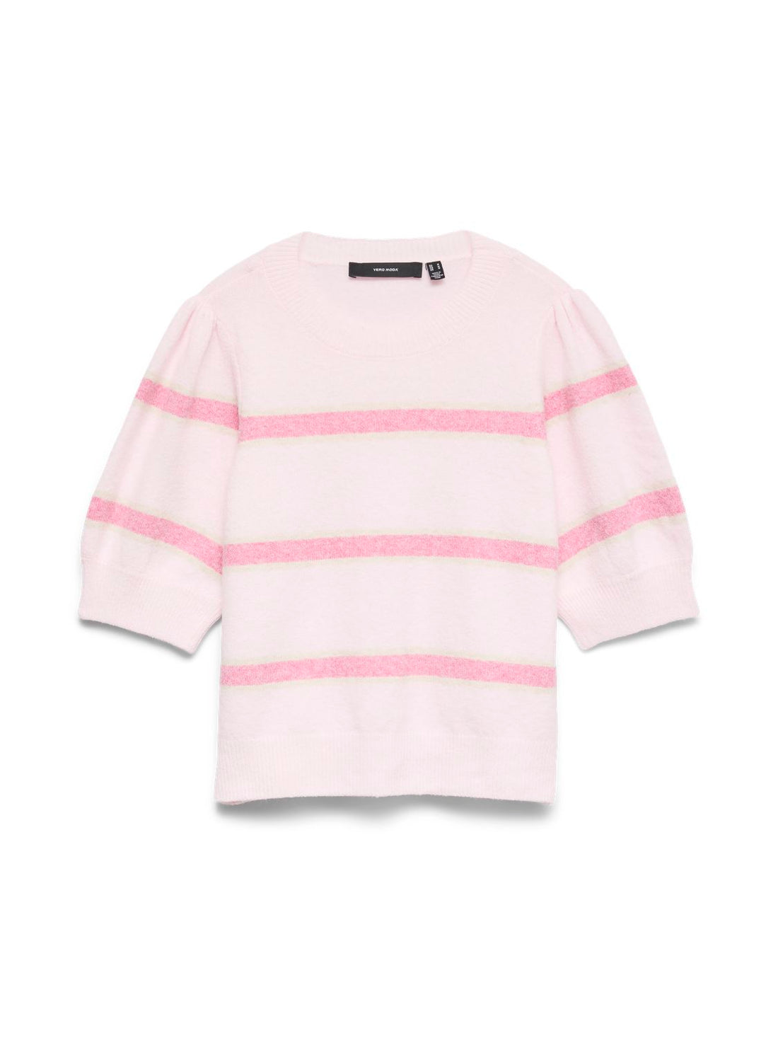 Vmdoffy 2/4 O-Neck Pullover Ga Noos Rosa