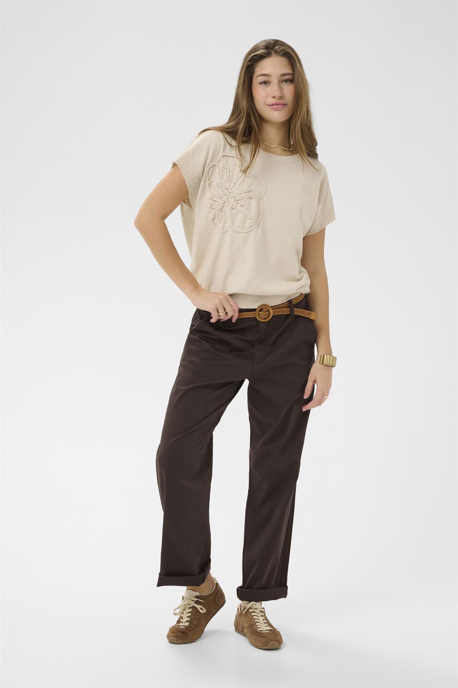 Crlorraine Belt Pant Brun