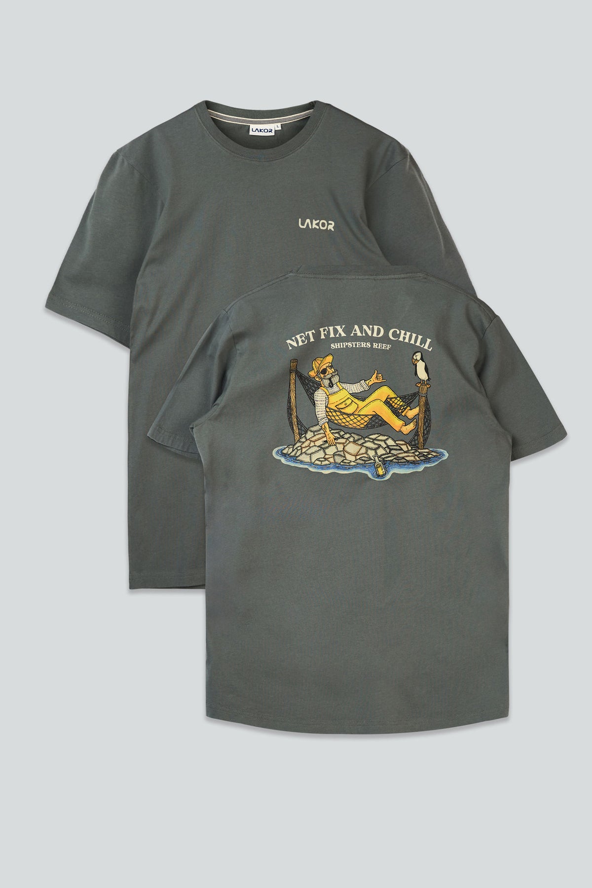 Shipsters Reef T-Shirt Grå