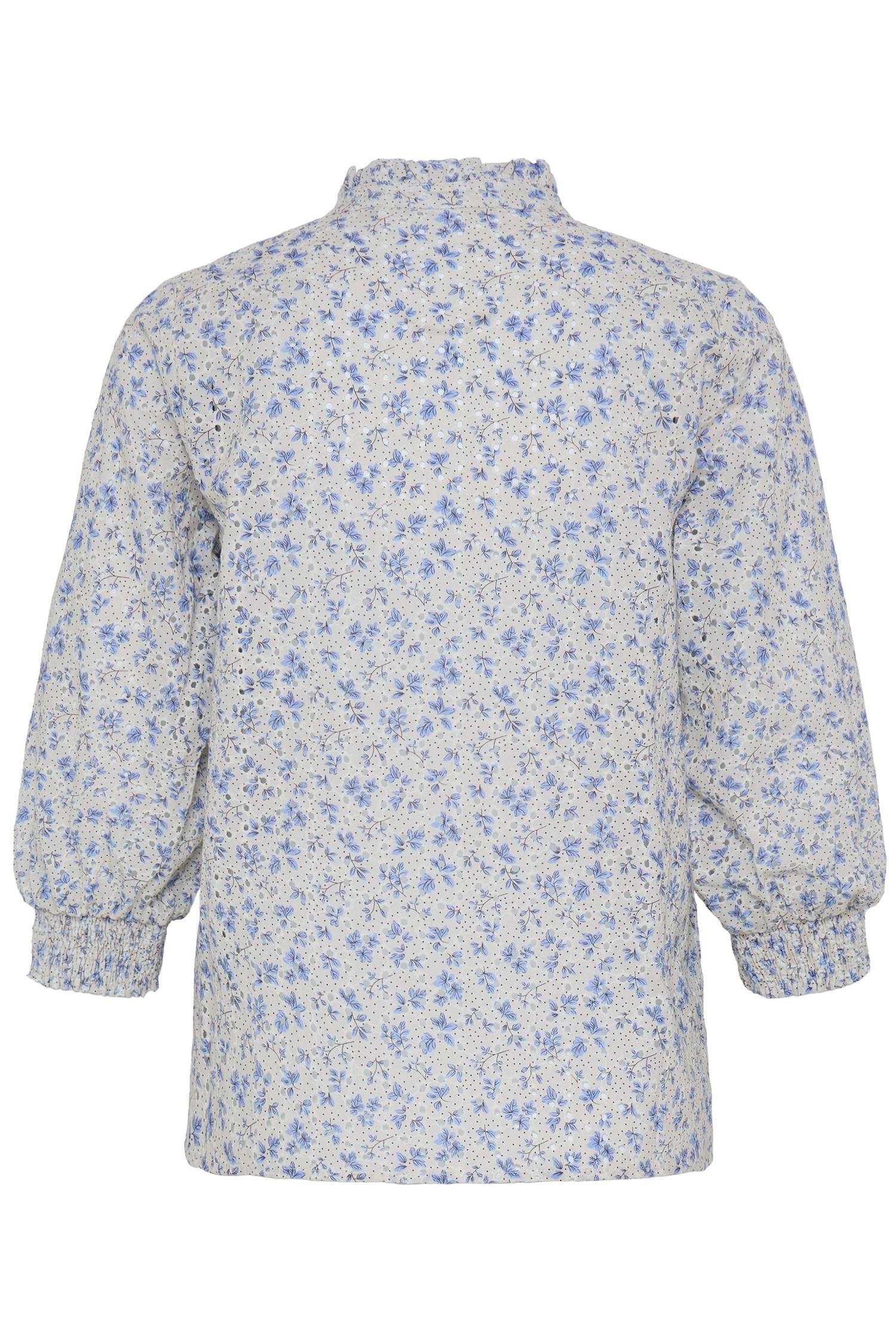 Pzdolores 3/4 Sl Blouse Blå
