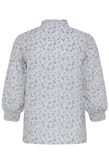 Pzdolores 3/4 Sl Blouse Blå
