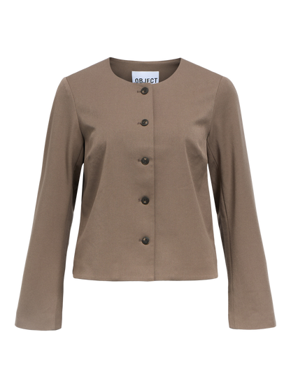 Objlisa L/s Re Blazer Noos Brun