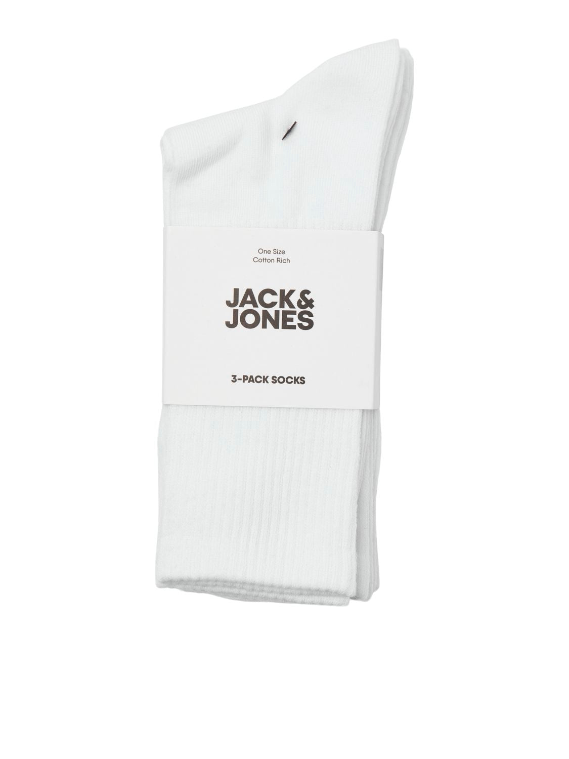 Jaccharles Tennis Sock 3 Pack Noos Hvit