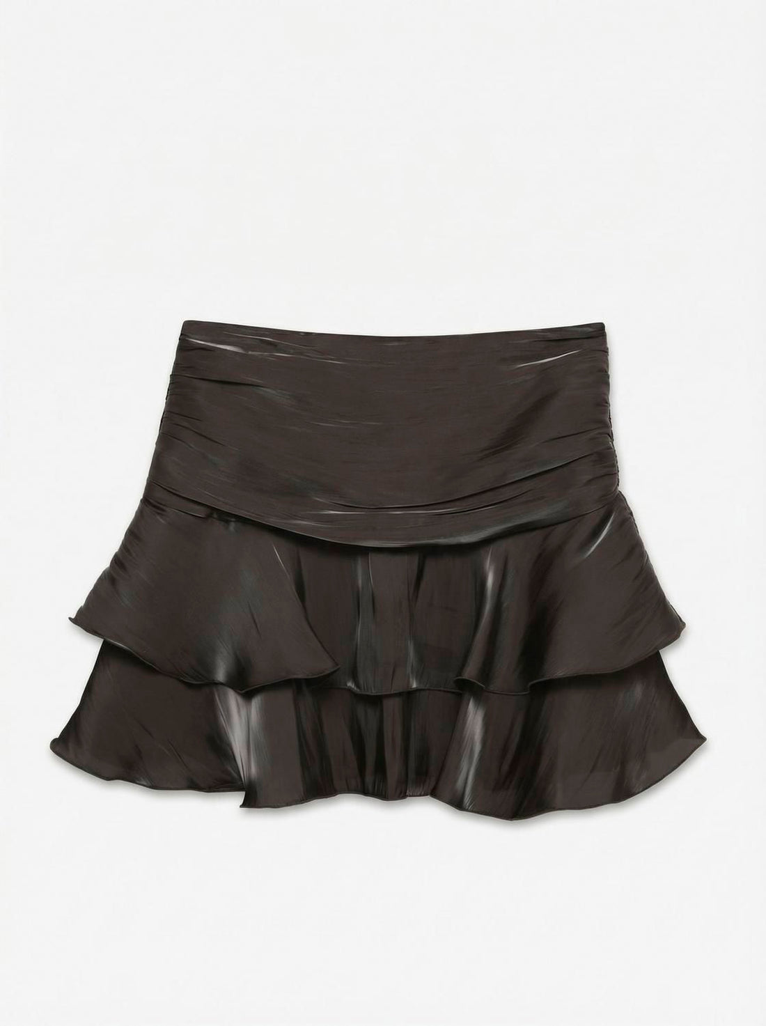 Vmpolly Hw Layer Short Skirt Wvn Brun