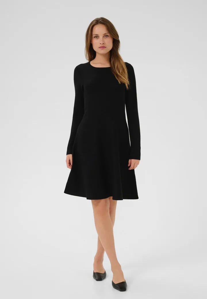 Kamalina Knit Dress Black Deep
