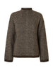 Slwlulu Ls Herringbone Knit High Neck Brun
