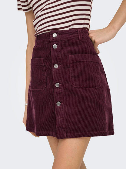 Jdyshiraz Corduroy Skirt Pnt Noos Lilla