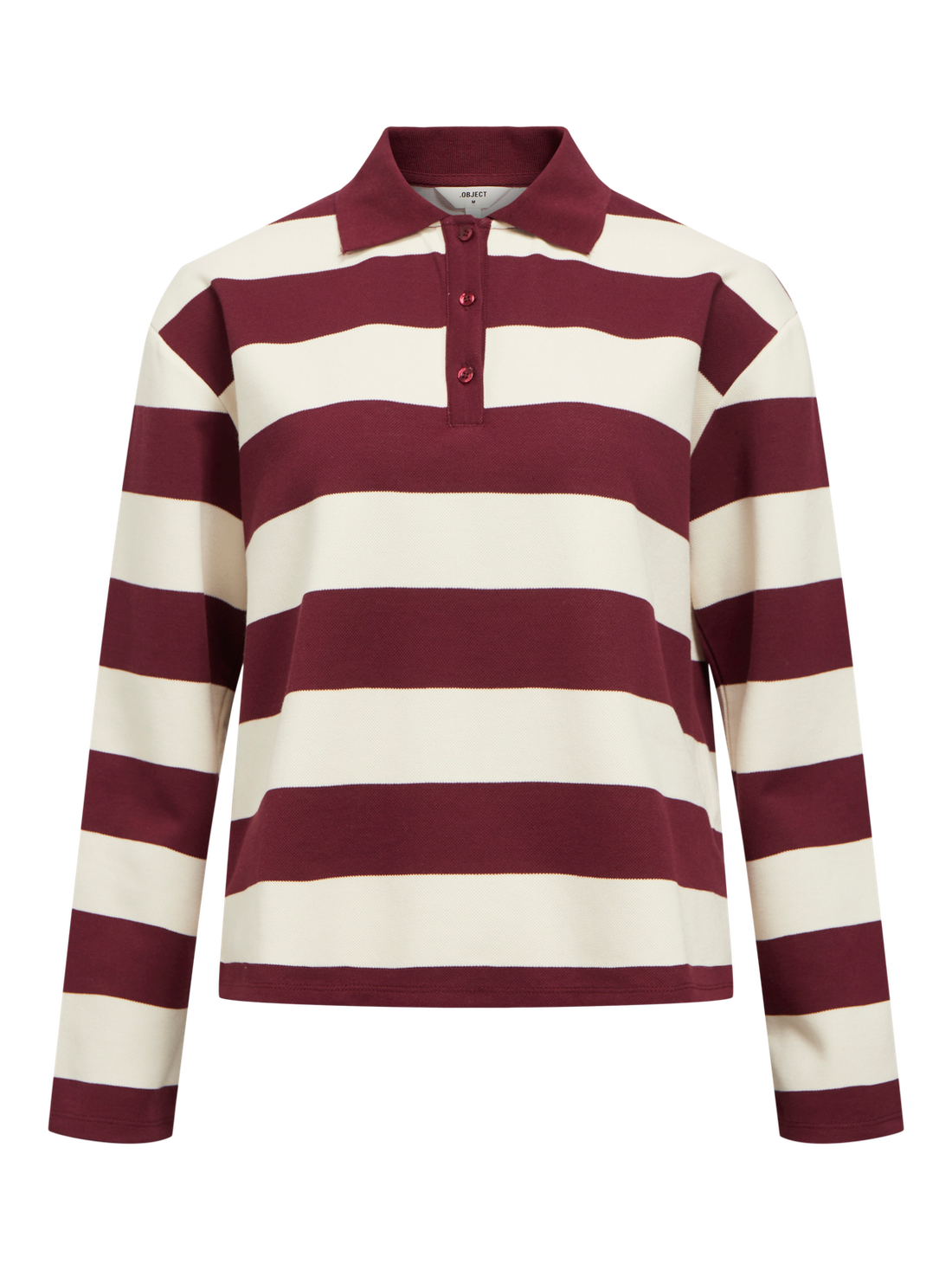 OBJMILLIE L/S LO POLO E AW FAIR 24 Cabernet