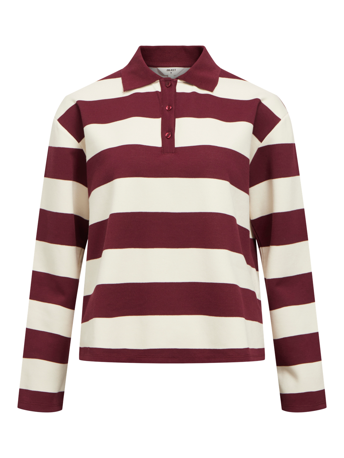 OBJMILLIE L/S LO POLO E AW FAIR 24 Cabernet