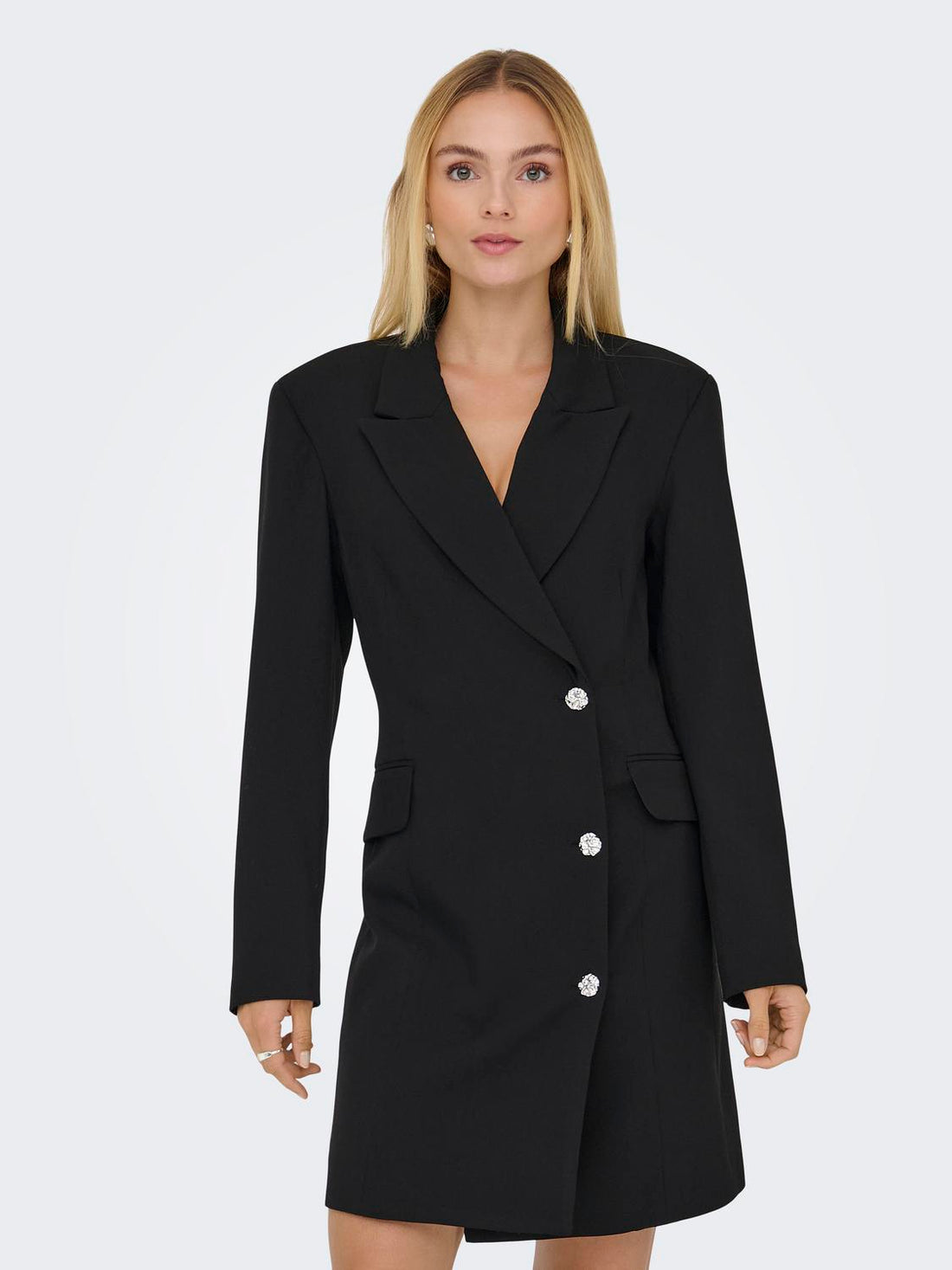 Jdyjanet L/s Blazer Dress Tlr Svart