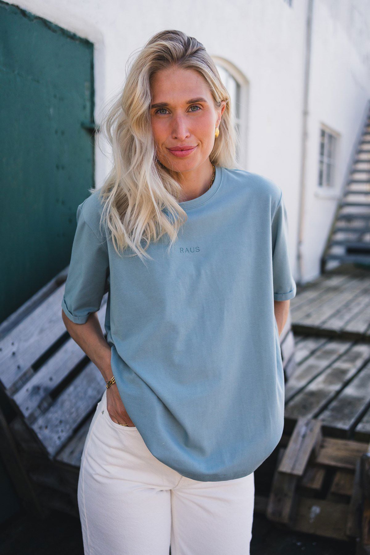 Rauslinn Logo Tee Grønn