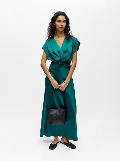 Objlia Re Ss Long Dress 144 Grønn