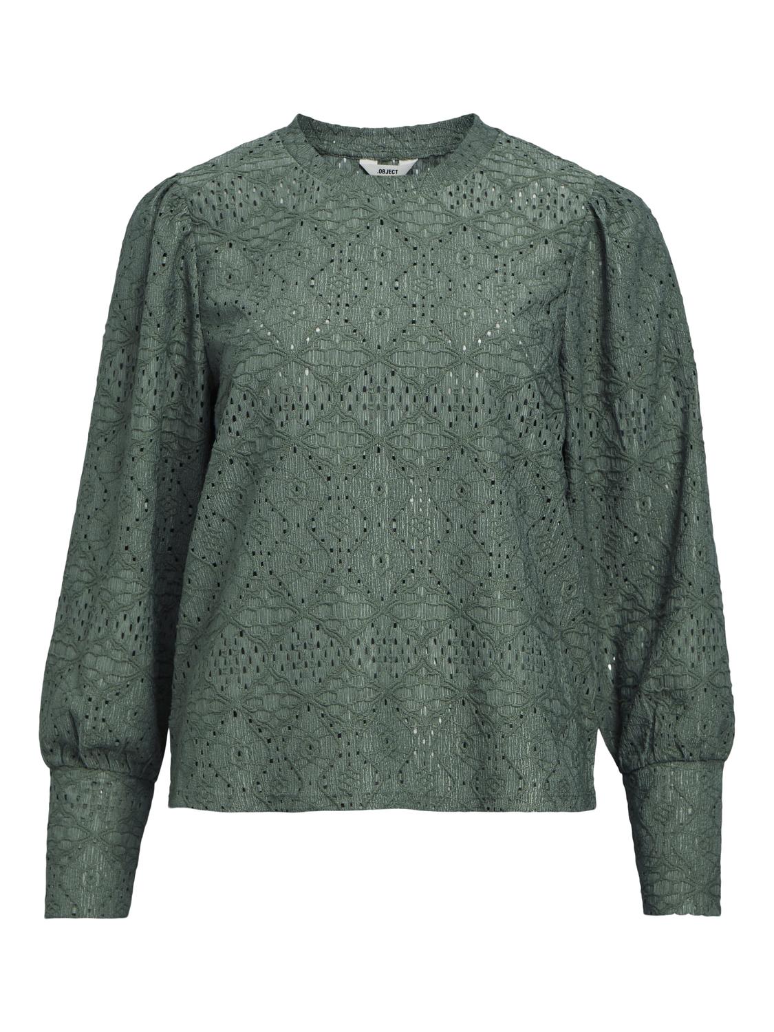 Objfeodora L/s Top Noos Mørkegrønn
