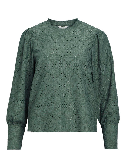 Objfeodora L/s Top Noos Mørkegrønn