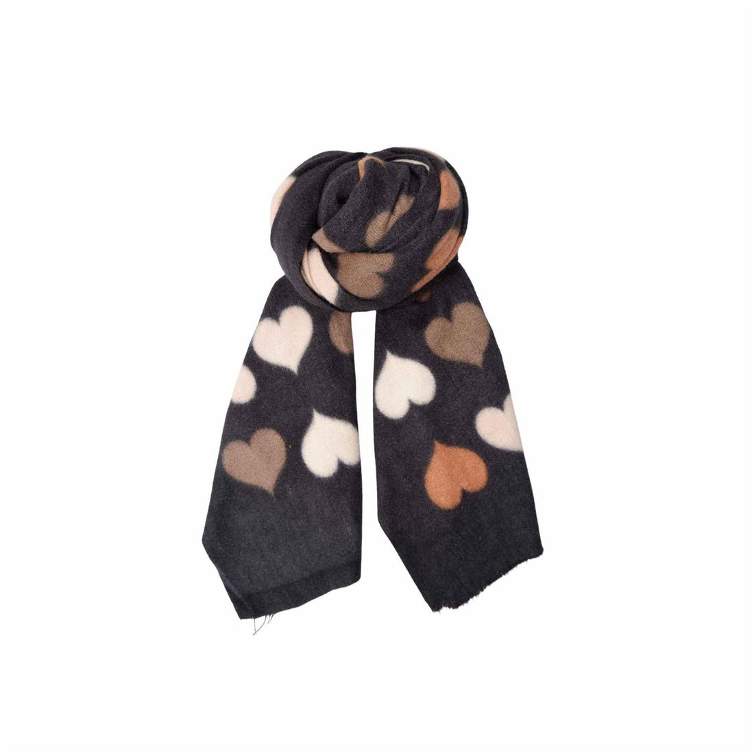 BCRUMI HEART WINTER SCARF Svart