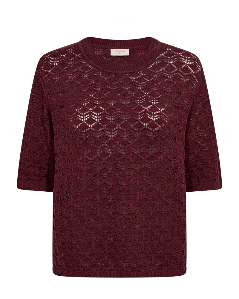 Fqclarry-Pullover Burgunder