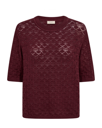 Fqclarry-Pullover Burgunder