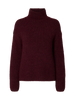 Slfgabriella Ls Knit High Neck Noos Mørkelilla