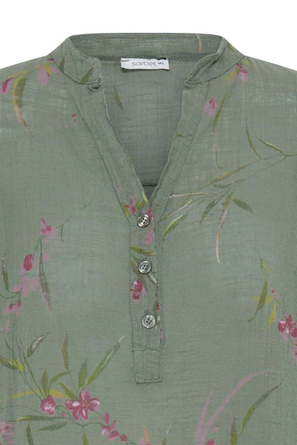 Sbalexa G Flo Blouse Grønn