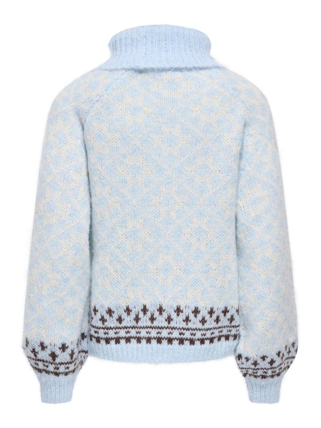 Onlcaro Ls Rollneck Cc Knt Blå