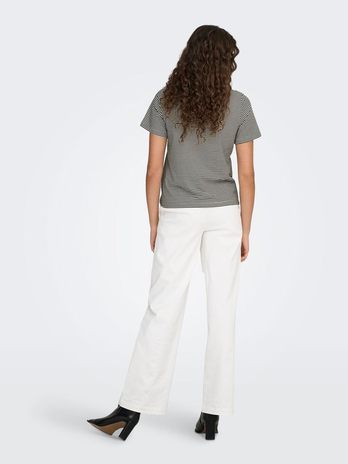 Jdypisa Life S/s Print Top Jrs Noos Svart