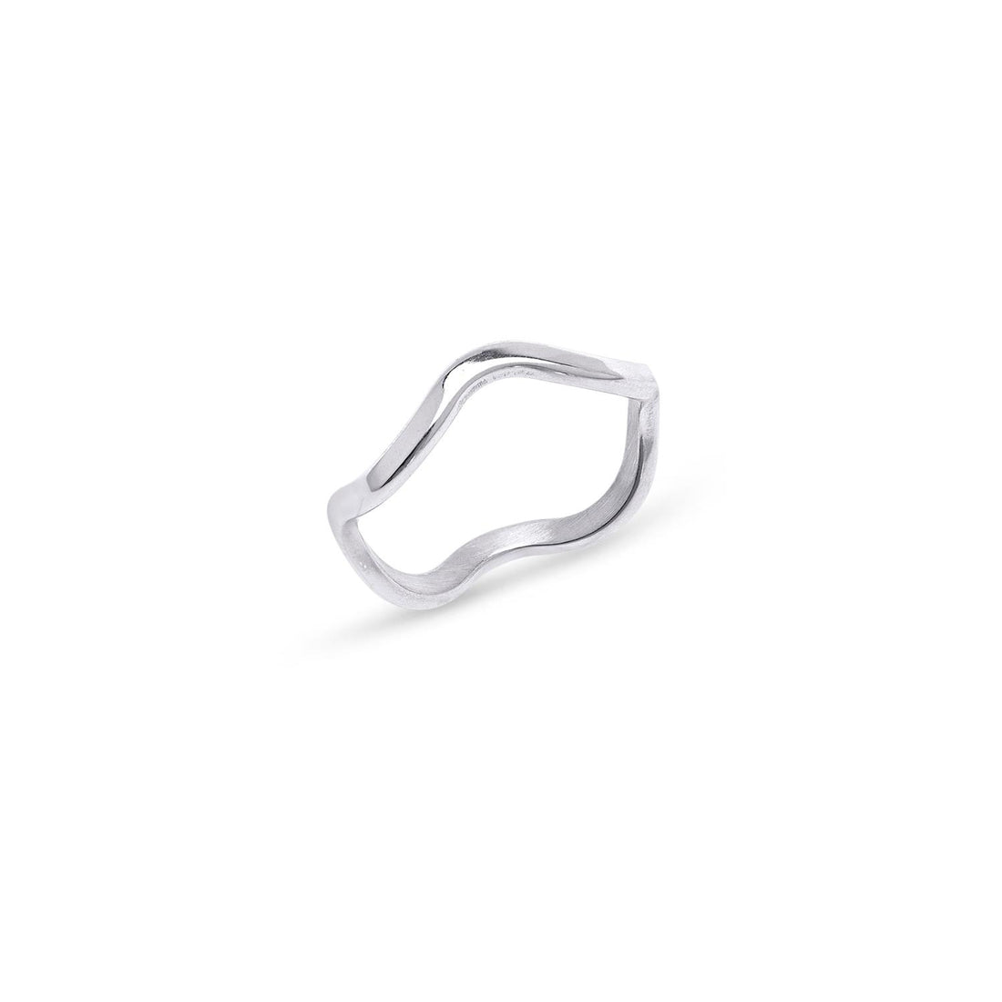 Johanna - Wavy Ring Stainless Steel Sølv