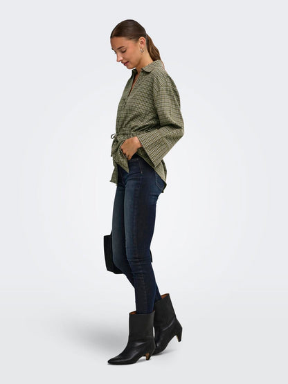 Jdyrikka 7/8 Tunnel Shirt Wvn Beige