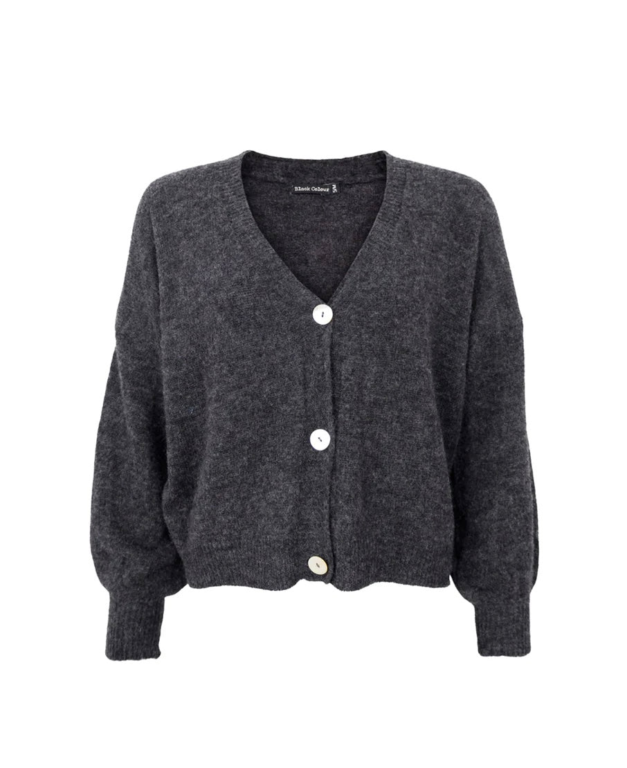 BCDELL KNIT CARDIGAN Koksgrå