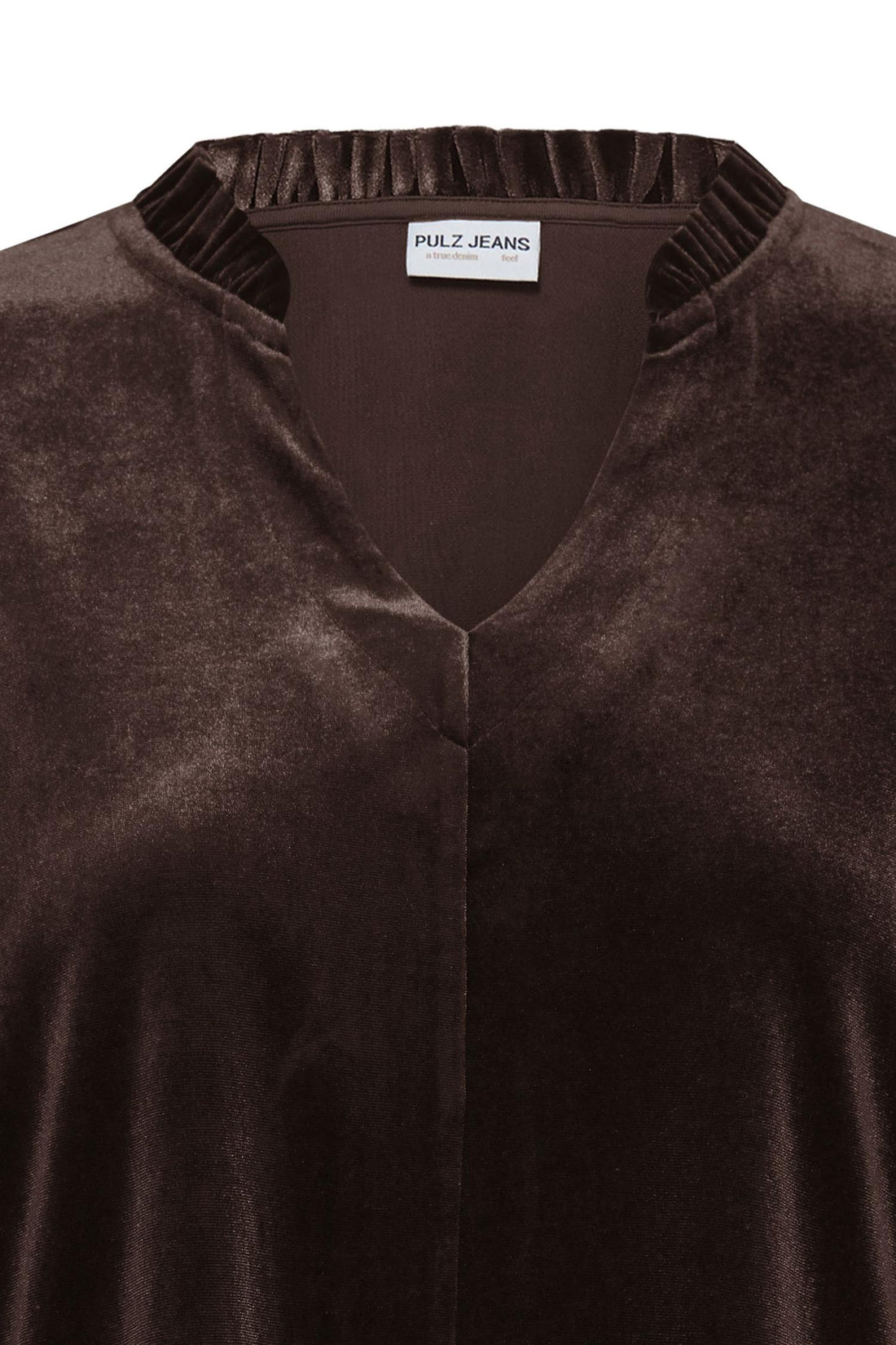 Pzbarbara Ls  Blouse Brun