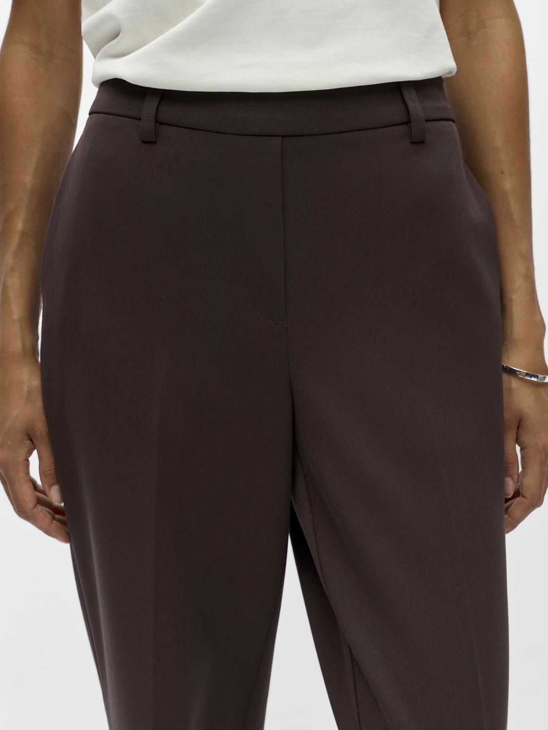 Objlisa Mw Straight Pant Noos Brun