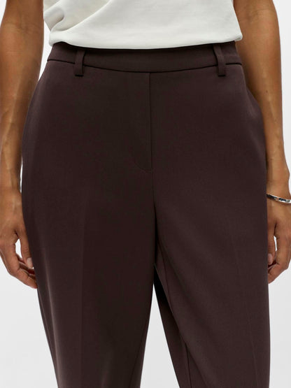Objlisa Mw Straight Pant Noos Brun
