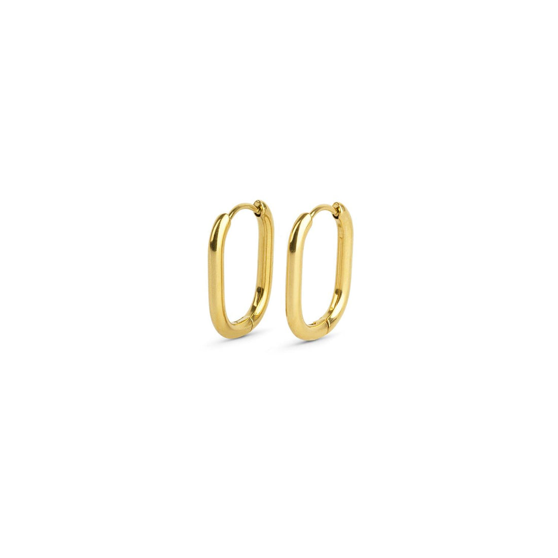 Pernille - Hoop Earrings Stainless Steel Gull