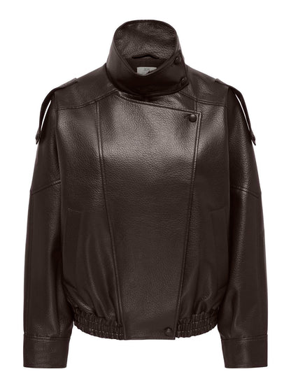 Jdyraye Pu Oversized Bomber Jacket Pnt Brun