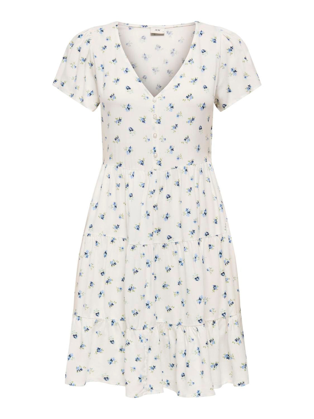 Jdysezen Life S/s Button Dress Wvn Dia Hvit