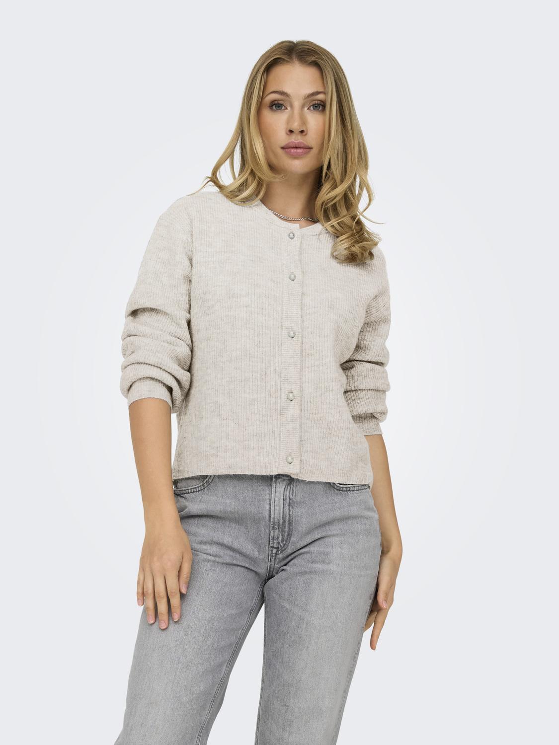 Jdylumi Life L/s Button Cardiga Knt Noos Beige