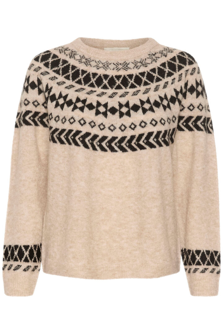 CRCHERRIE KNIT PULLOVER Beige