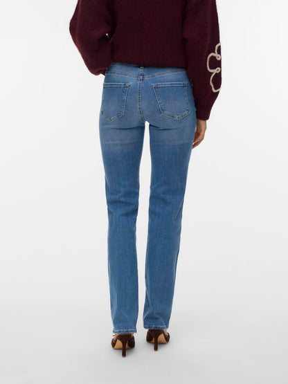 Vmflash Mr Straight Jeans Li347 Ga Noos Blå