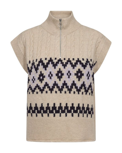 Fqmerla-Waistcoat Beige