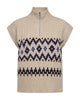 Fqmerla-Waistcoat Beige