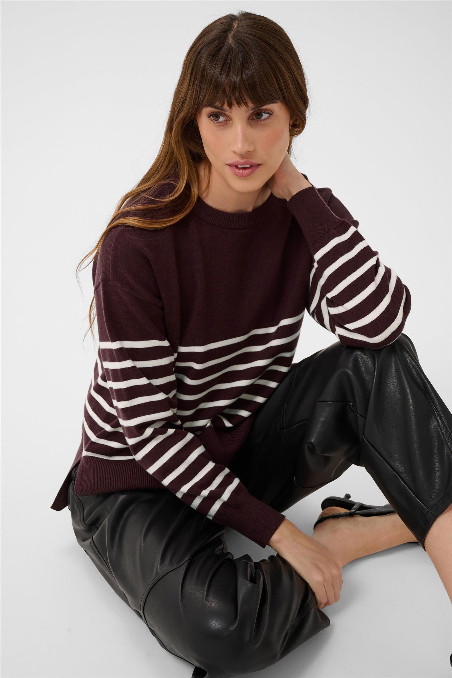 Kalimone Pullover Knit Burgunder