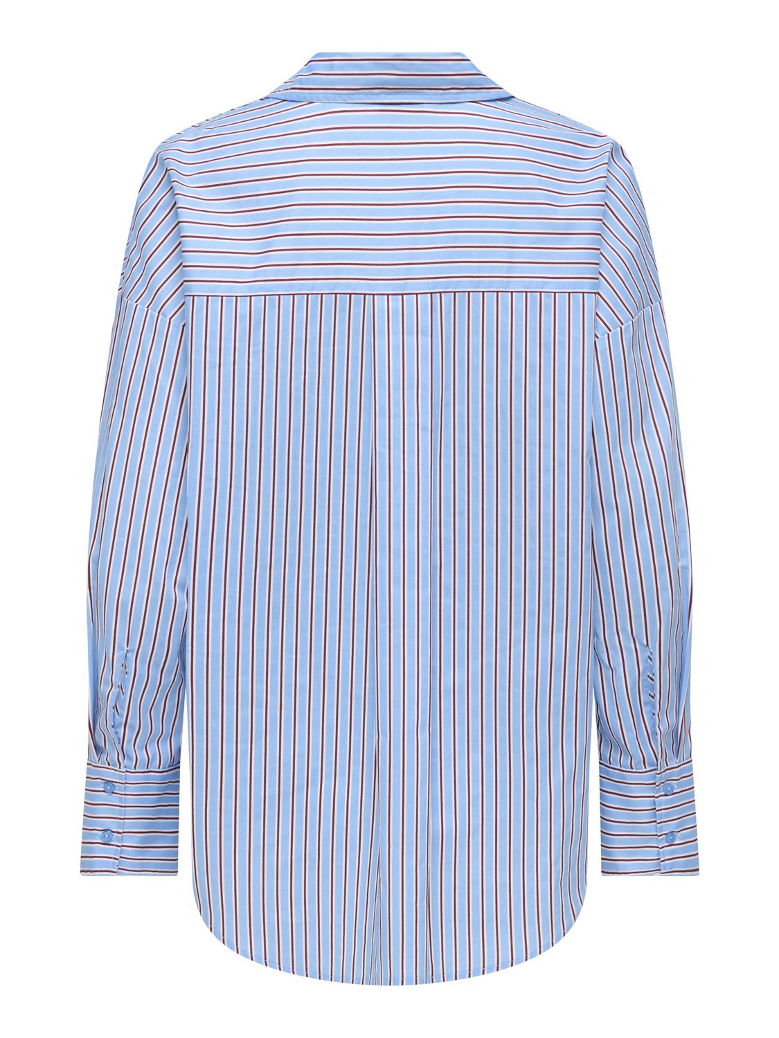 Onloregon Nano Ls Shirt Wvn Blå