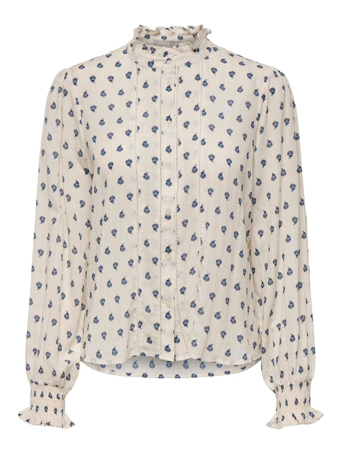 Onllinette Ls Dobby Shirt Wvn Hvit