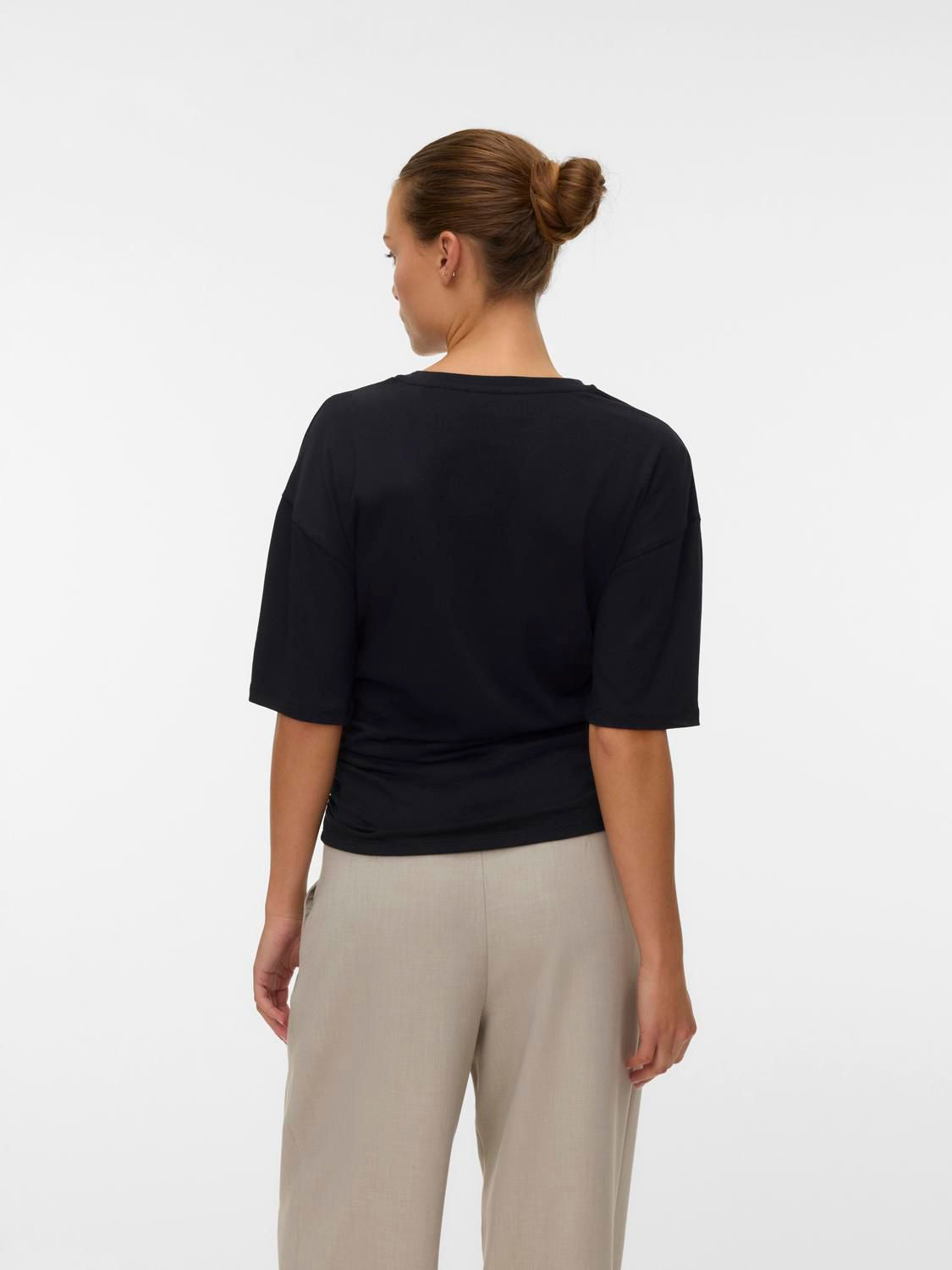 Awnavaro 2/4 O-Neck Top Noos Sort